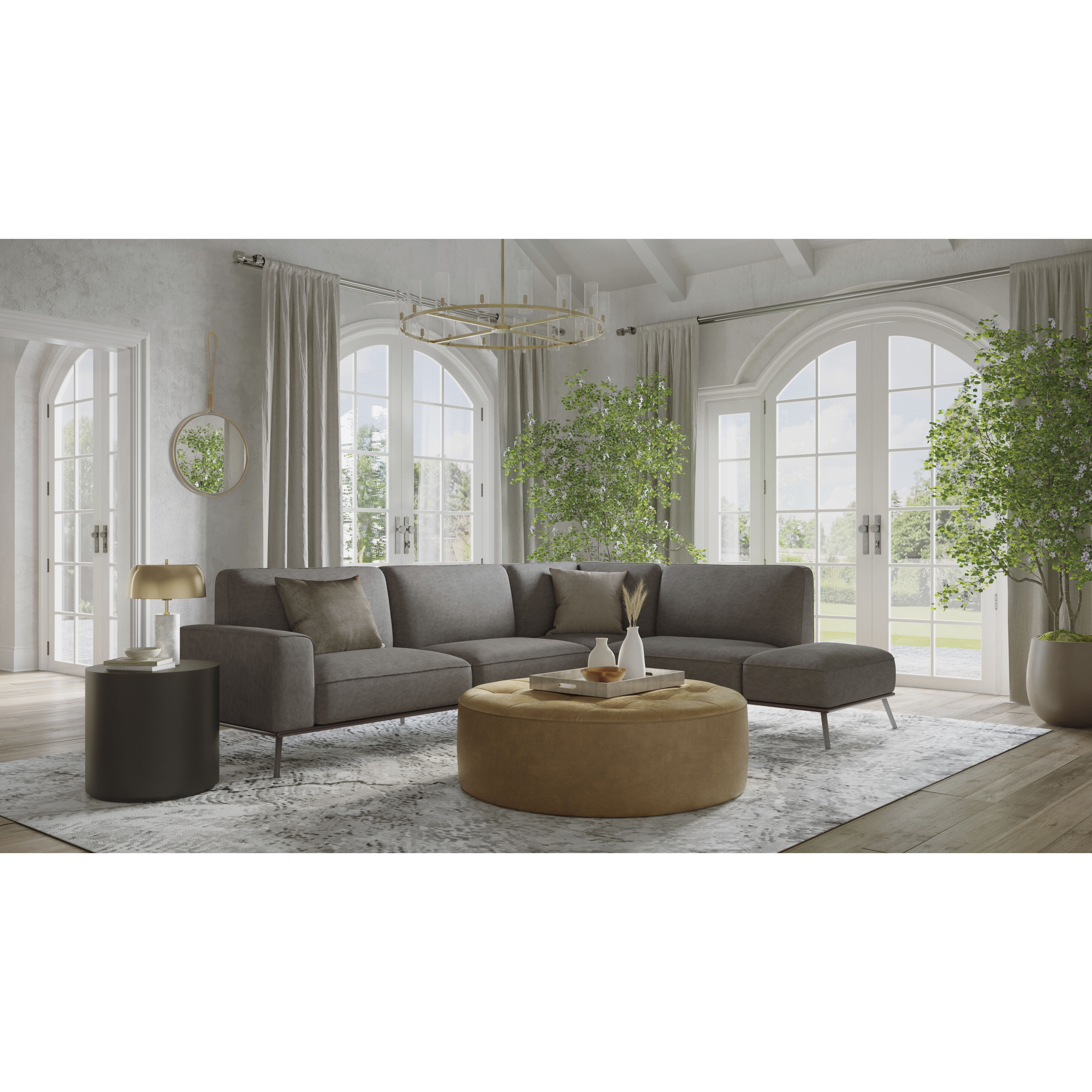 Woodland 168 X 120 inch Grey Indoor Hand-Loomed Rug, Hand-Loomed